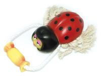 Игрушка Божья коровка на канате, хлопок, 22*15 см (5604091)