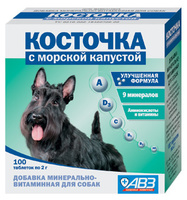 Подкормка косточка с морской капустой, 100 таб.