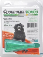 Комбо для собак 40-60 кг от блох, клещей и яиц, 1 пипетка, Combo XL