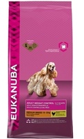 Для взрослых собак средних пород низкокалорийный, Eukanuba Dog Adult Weight Control Medium Breed