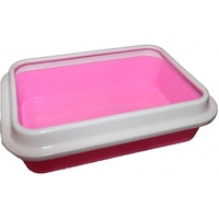 Туалет "Премиум" для кошек глубокий с бортиком, 37x27x9.5 см