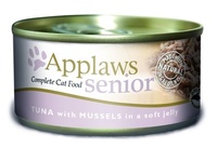 Кусочки в желе для пожилых кошек с тунцом и мидиями, Senior Cat Tuna with Mussels in Jelly