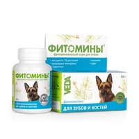 Фитомины для зубов и костей для собак, 100 таб.