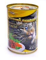 Кусочки в желе для кошек с курицей