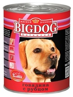 Консервы для собак "BIG DOG" говядина с рубцом