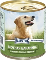 Консервы для собак с бараниной, сердцем, печенью и рубцом
