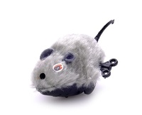 Набор игрушек для кошек "Мышь заводная", серая, 8 см