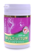 Поливитаминно-минеральный комплекс для кошек, 200 таб., Multivitum