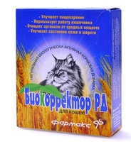 Биокорректор для кошек натуральная биологически активная добавка, 60 таб.