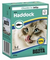 Кусочки в желе для кошек с морской рыбой, Bozita in Jelly with Haddock