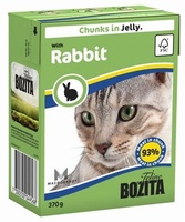 Кусочки в желе для кошек с кроликом, Bozita in Jelly with Rabbit