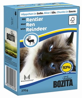 Кусочки в соусе для кошек с оленем, Bozita in Sauce with Reindeer