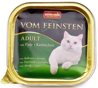 Консервы для кошек с индейкой и кроликом, Vom Feinsten Classic