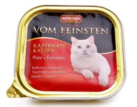 Консервы для кастрированных кошек с индейкой и томатами, Vom Feinsten for castrated cats