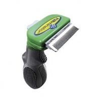 Фурминатор для длинношерстных собак малых пород, 4 см, DELUXE Long Hair Small Dog deShedding Tool