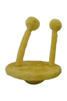 Игрушка для кошек "НЛО", 20х25 см, желтая, плюш, Cat toy UFO 20 x 25 cm yellow