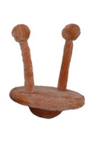 Игрушка для кошек "НЛО", 20х25 см, оранжевая, плюш, Cat toy UFO 20 x 25 cm orange