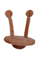 Игрушка для кошек "НЛО", 20х25 см, оранжевая, плюш, Cat toy UFO 20 x 25 cm orange