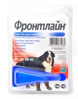 Спот от блох и клещей для собак 40-60 кг, 1 пипетка, Spot On XL