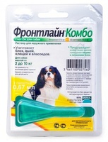 Комбо для собак 2-10 кг от блох, клещей и яиц, 1 пипетка, Combo S