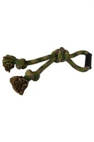 Игрушка для собак "Плетеный камуфляжный буксир с ручкой", 53 см, Woven rope tug  w/handle 53cm 825 - 865 g, camouflage  (3/18)