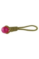 Игрушка для собак "Плетеный буксир с мячиком", 36 см, Weaving rope toy with TRP  36cm 150 - 160 g, yellow/pink  (3/30)