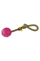 Игрушка для собак "Плетеный буксир с шариком", 36см, Weaving rope toy with TRP  36cm 200 - 210 g, yellow/pink  (3/30)