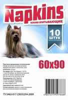 Впитывающие пеленки для собак 60x90, 10 шт.