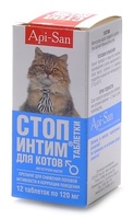 Таблетки для котов "СТОП-ИНТИМ", 12 таб.