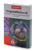 Желтый ошейник "Диаз" от блох и клещей для собак, 65 см, Ungezieferband Yellow for Dogs