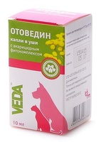 Отоведин капли от ушного клеща