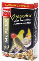 Корм для средних и мелких попугаев "Фрукты"