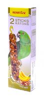 Лакомые палочки с орехами и бананом для больших попугаев, Seedsticks xxl parrots+Nuts/Banana x 2 pcs