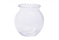 Аквариум с кружевным краем, 19 см, Fishbowl glass round with collar 19 cm