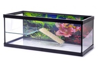 Террариум для черепах стеклянный, 50*25*18 см, Terrarium glass deco 1
