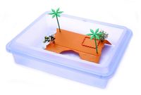 Ванночка для черепахи прямоугольная M, 43,5*34*11 см, Turtle box  tortuga" medium"