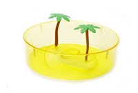 Маленькая круглая ванночка для черепахи, 20х20х10 см, Turtle box small round
