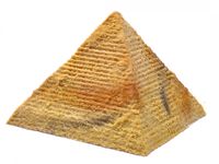 Декор для аквариумов "Египетская пирамида", 22*22*14 см, Pyramid large model/simple aqua decor