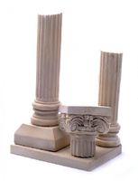 Декор для аквариумов "Две колонны", 13*14*21 см, Athena 2 columns left large aqua decor