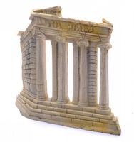 Декор для аквариумов "Ионический замок", 26*4*24 см, Athena ionic temple persp. aqua decor