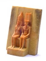 Декор для аквариумов "Нефертити", 12*7*17 см, Nefertari and ramses aqua decor