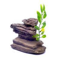 Декор для аквариумов, пагода, 11*8*7 см, Pagoda small with plant aqua decor