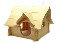 Деревянный домик для грызунов "Чарли", 39х36х27 см, Rodent house wood charly