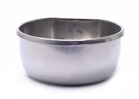 Металлическая кормушка/поилка для кроликов 300 мл, 11х11х0,5 см, Metal feeder/drinker 300 ml