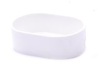 Кормушка для птиц овальная (белая) 11*8*4 см, White oval plastic bird feeder 11x8x4 cm
