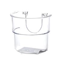 Кормушка для птиц с крючком (прозрачная) 6*4*5,2 см, Feeder with plastic hooks 6x4x5.3 cm