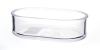 Кормушка для птиц (прозрачная) 7*12*3,5 см, Feeder clear plastic