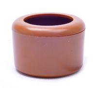 Кормушка-нерассыпайка для птиц (коричневая), 10*7 см, Brown plastic bird feeder+lip 10x7 cm