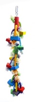 Игрушка-дразнилка для длиннохвостых попугаев "Каскад" 13*13*60 см, Coco toy xxl for parrot/parrakeet