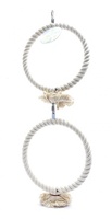 Игрушка для птиц "Двойное кольцо" 2*27 см, Coco big toy 2 rings 2x27 cm